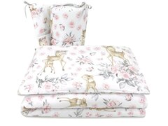 Lenjerie patut cu 3 piese, MimiNu, Pentru patut 120x60 cm